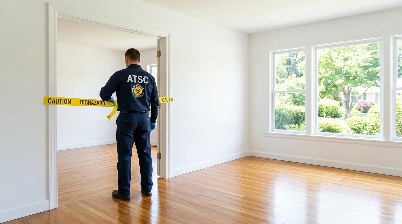 Certified biohazard cleanup crew performing Decomposition Cleanup in Ossining